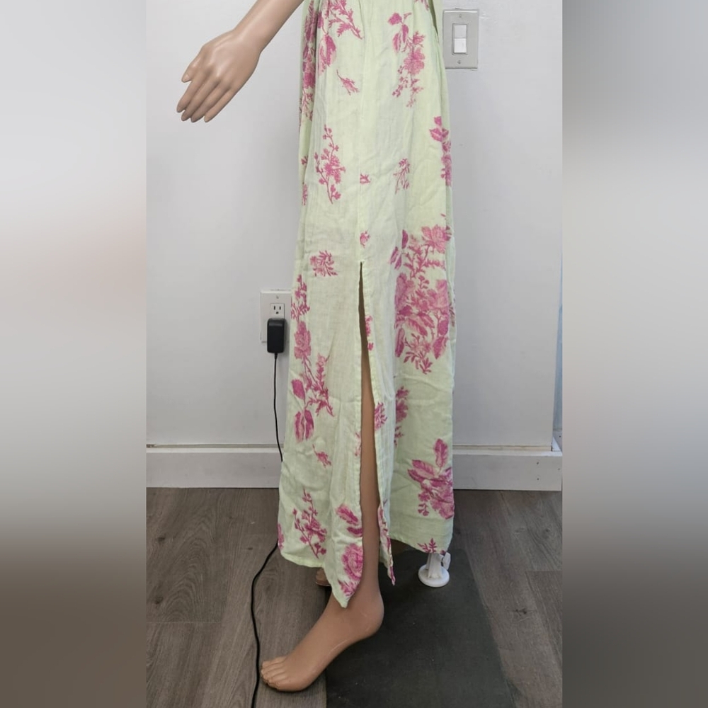 Free People Cream and Pink Sundress with Sweetheart Neckline Size M - Picture 10 of 14